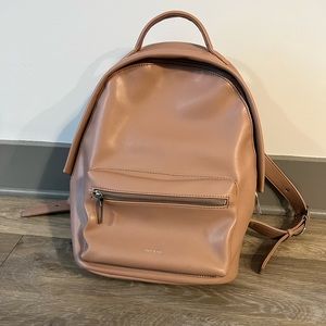 Matt & Nat Vegan Leather Pink Backpack